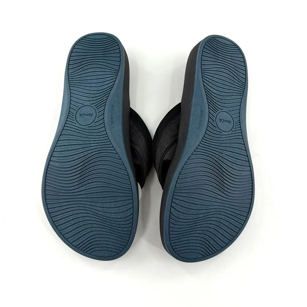 Sanuk Men's Shadow Cosmic Seas Mesh Water Friendly Flip Flops Sandals Size 10
